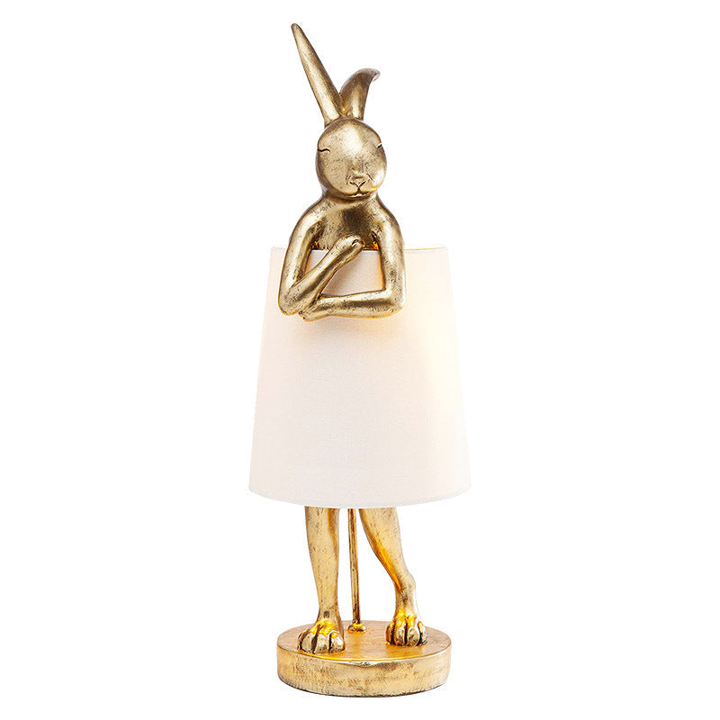 Rabbit Cylinder Apron Shape Table Lamp