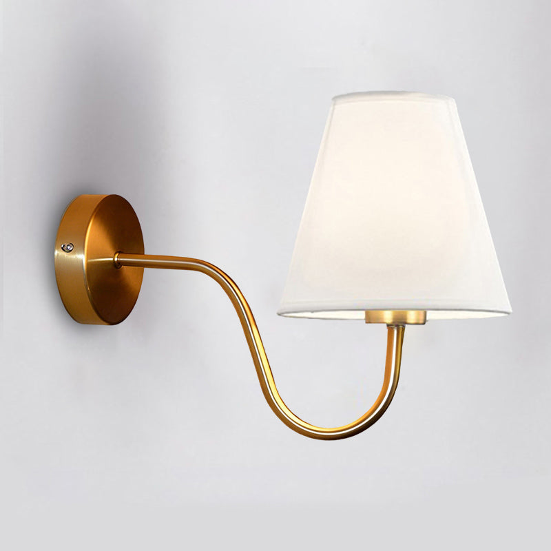 Round Curved Rod Iron Wall Lamp