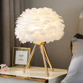 Feather Tripod Iron Frame Table Lamp