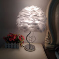 Heart Feather Iron Rod Table Lamp