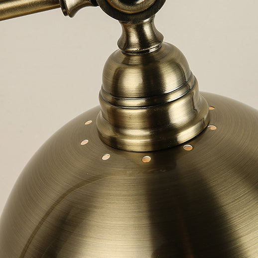 Curved Pole Dome Iron Table Lamp