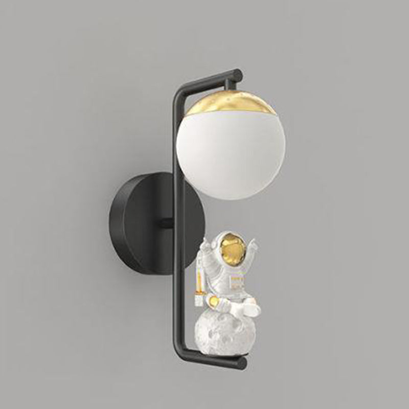Orb Astronaut Iron Resin Wall Lamp