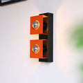 Square Rectangle Iron Living 2-Light Wall Lamp