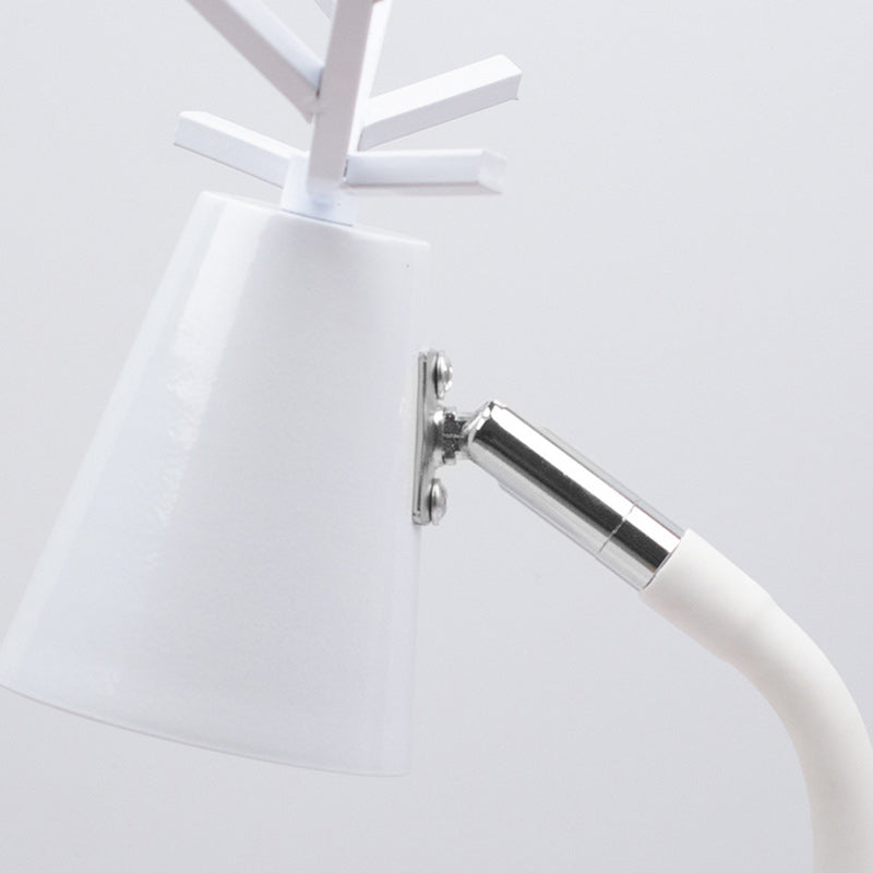 Cylinder Antler Wooden Iron Table Lamp