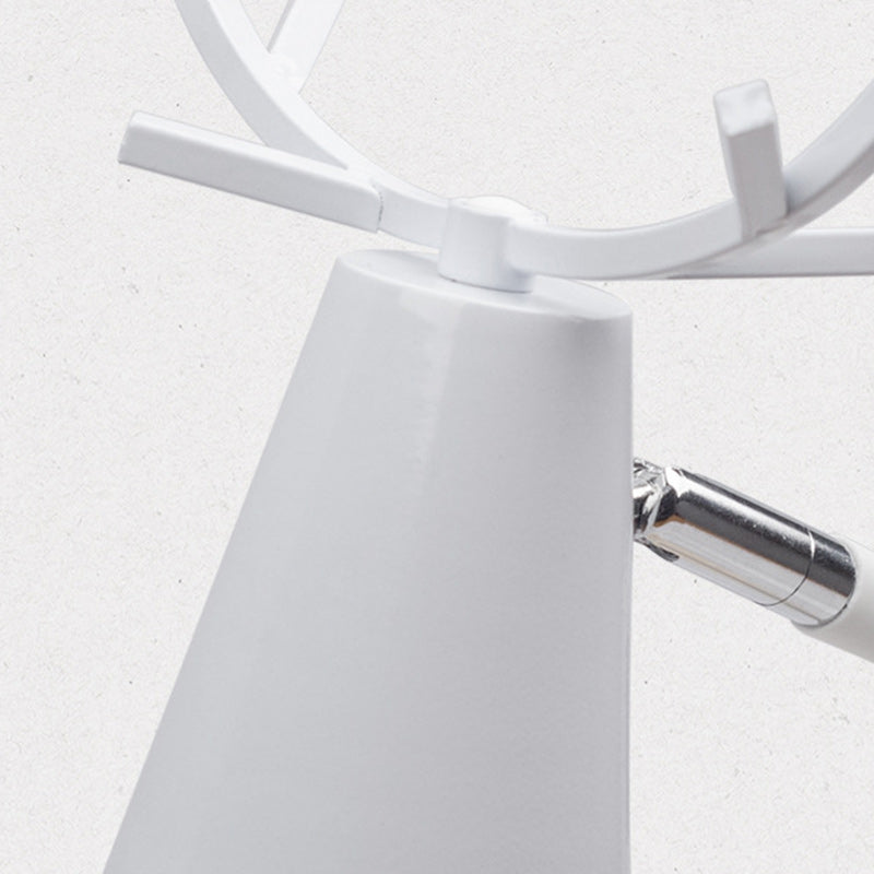 Cylinder Antler Wooden Iron Table Lamp