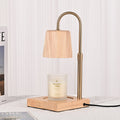Square Cylindrical Wooden Iron Table Lamp