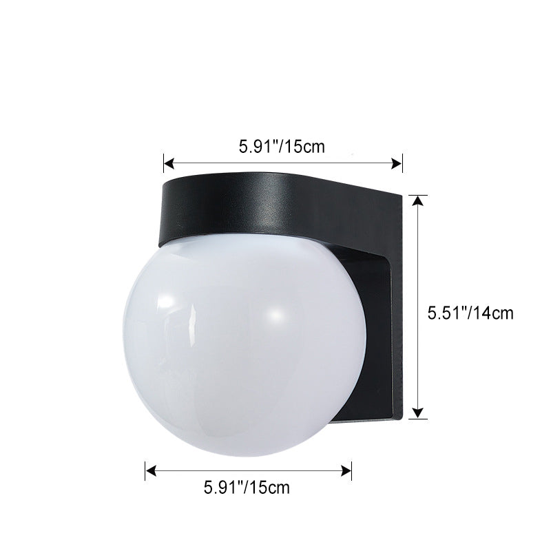 Orb Polycarbonate Acrylic Patio Outdoor Light