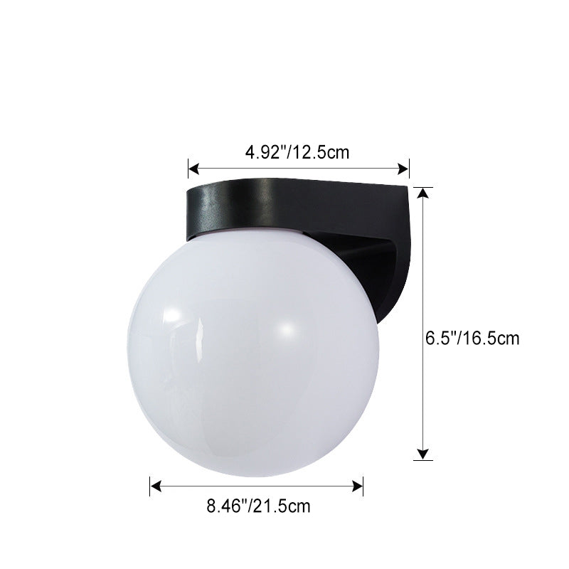 Orb Polycarbonate Acrylic Patio Outdoor Light