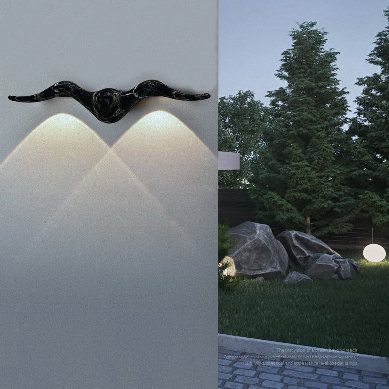 Line Wave Aluminum Patio Outdoor Light