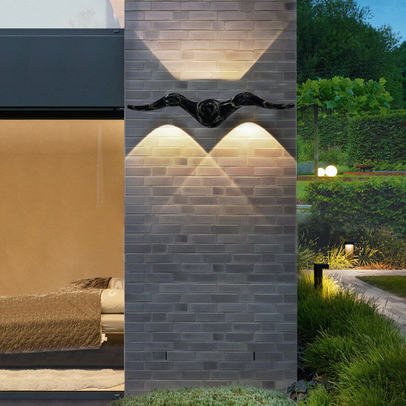 Line Wave Aluminum Patio Outdoor Light