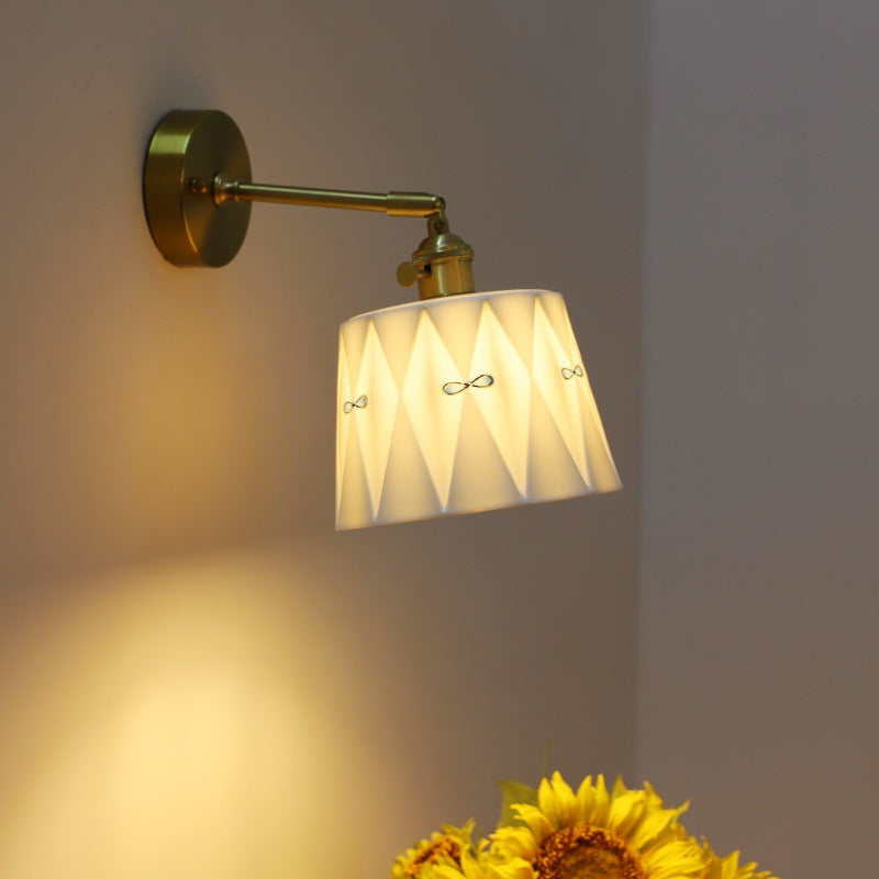 Round Hand Painted Pattern Wall Lamp