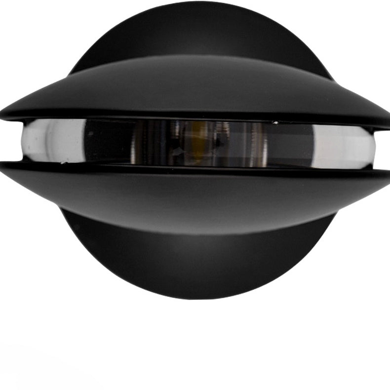 Round Oval Aluminum Acrylic Wall Lamp