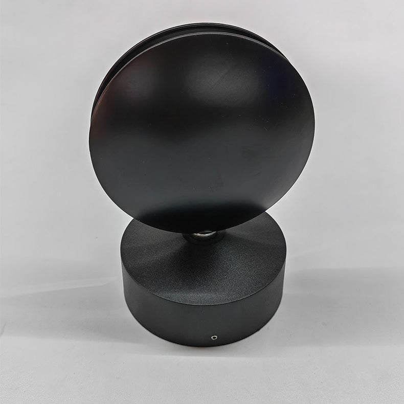 Round Oval Aluminum Acrylic Wall Lamp