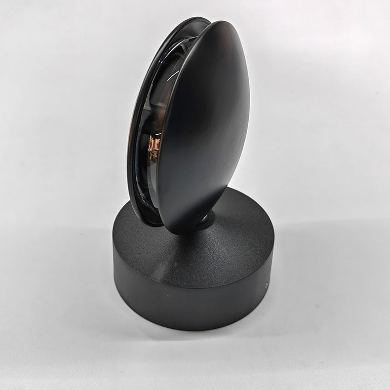 Round Oval Aluminum Acrylic Wall Lamp
