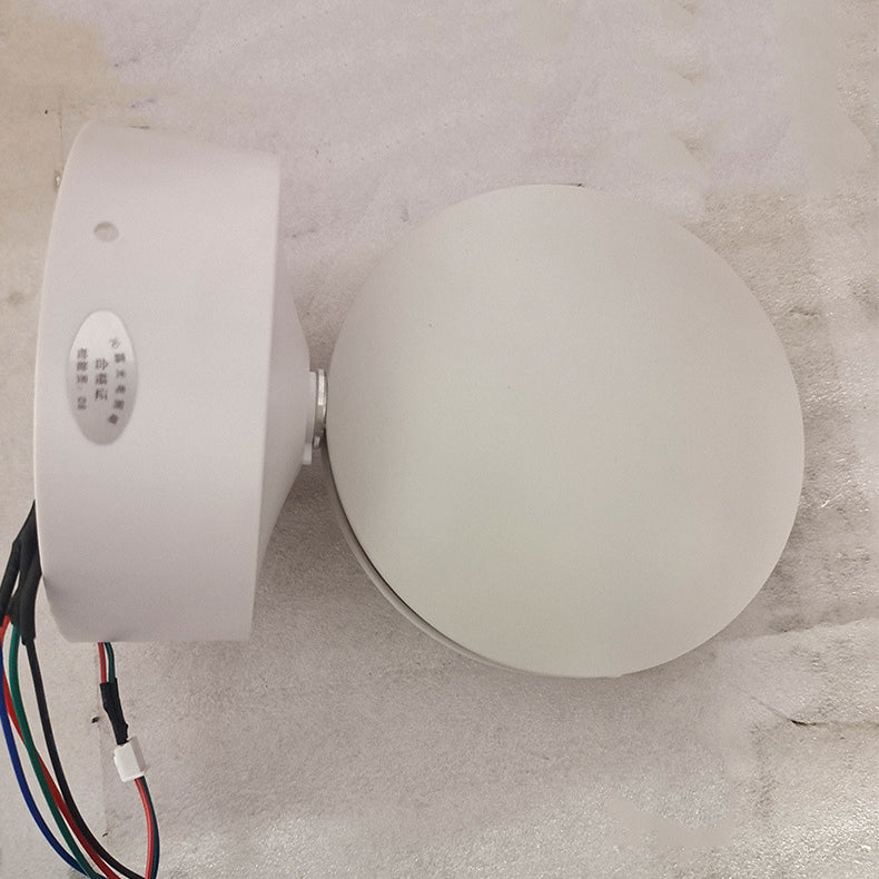 Round Oval Aluminum Acrylic Wall Lamp