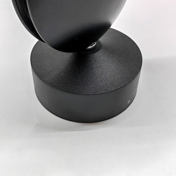 Round Oval Aluminum Acrylic Wall Lamp