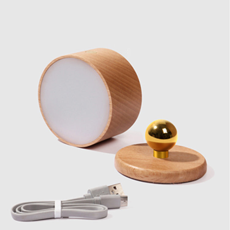 Rechargeable Round Metal Solid Wall Lamp