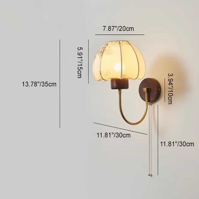 Dome Trapezoidal Candle Holder Wall Lamp