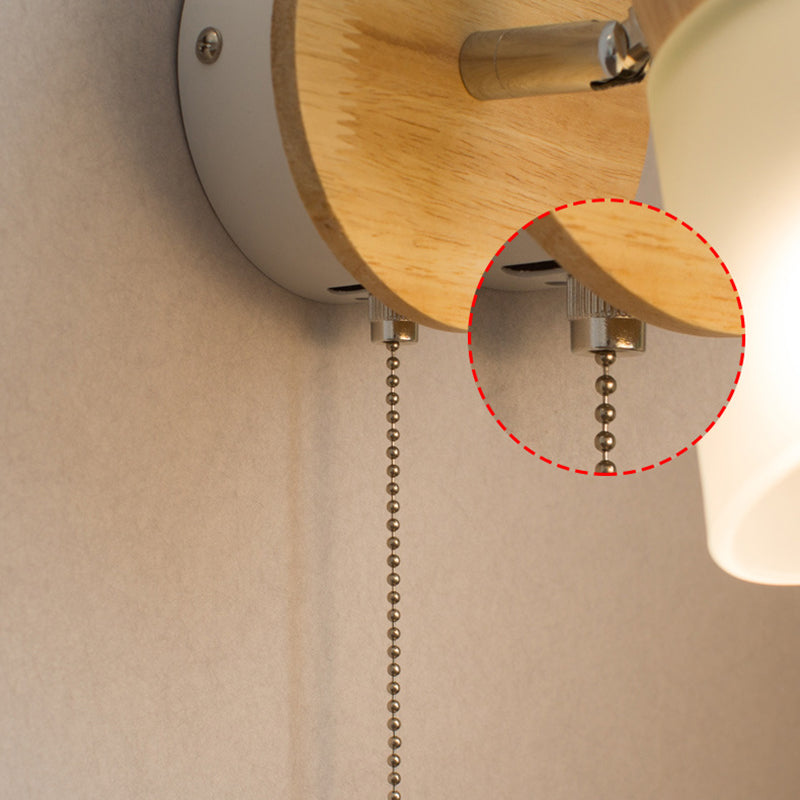 Round Horn Shape Solid Wall Lamp