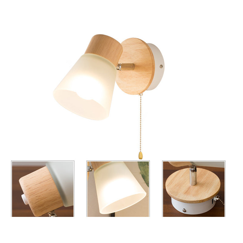 Round Horn Shape Solid Wall Lamp