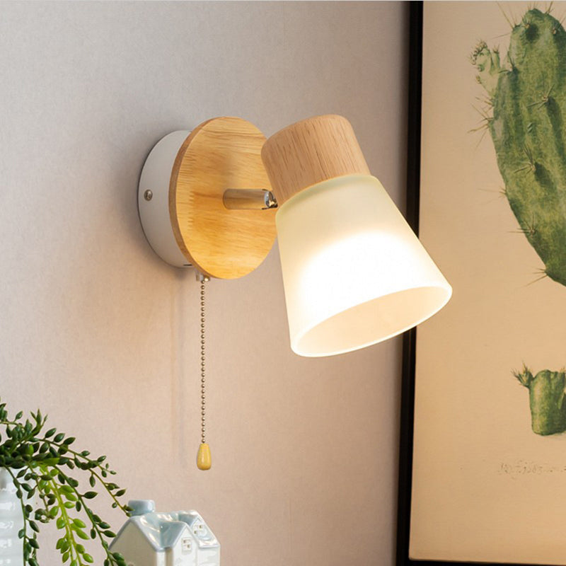 Round Horn Shape Solid Wall Lamp