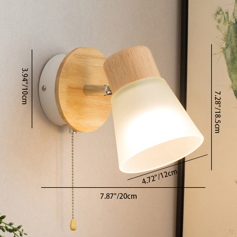 Round Horn Shape Solid Wall Lamp