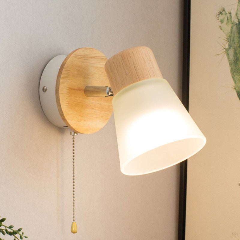 Round Horn Shape Solid Wall Lamp