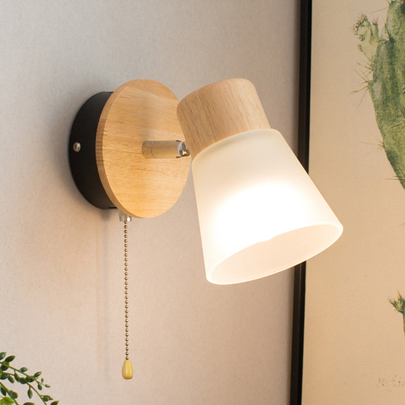 Round Horn Shape Solid Wall Lamp