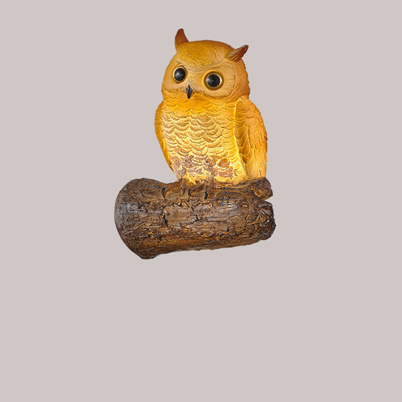 Owl Parrot Lizard Resin Wall Lamp