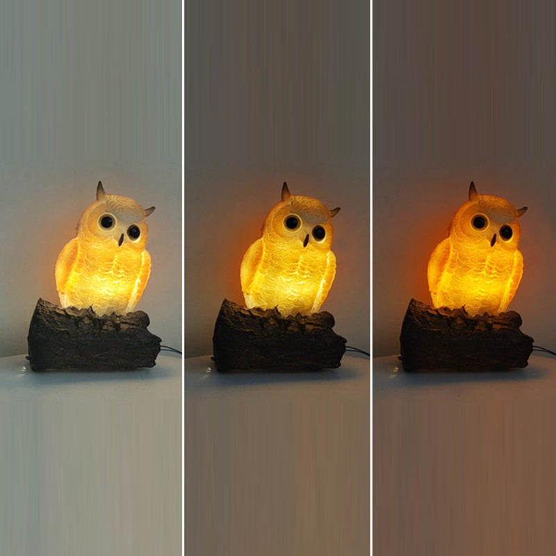 Owl Parrot Lizard Resin Wall Lamp