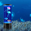 Cylindrical Jellyfish Fish Plastic Table Lamp