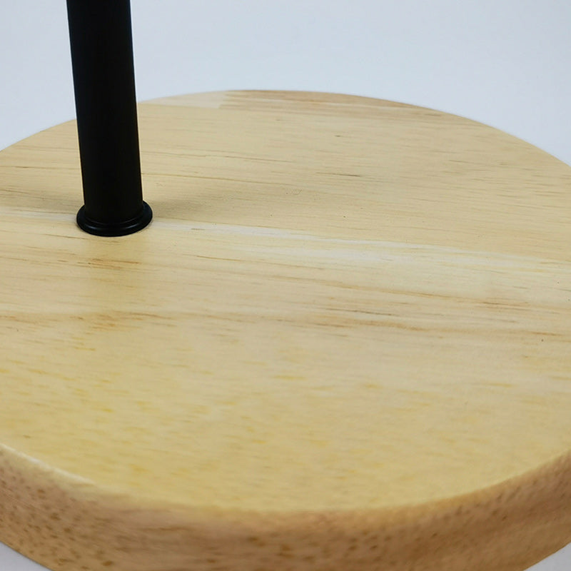 Long Pole Round Pleated Table Lamp