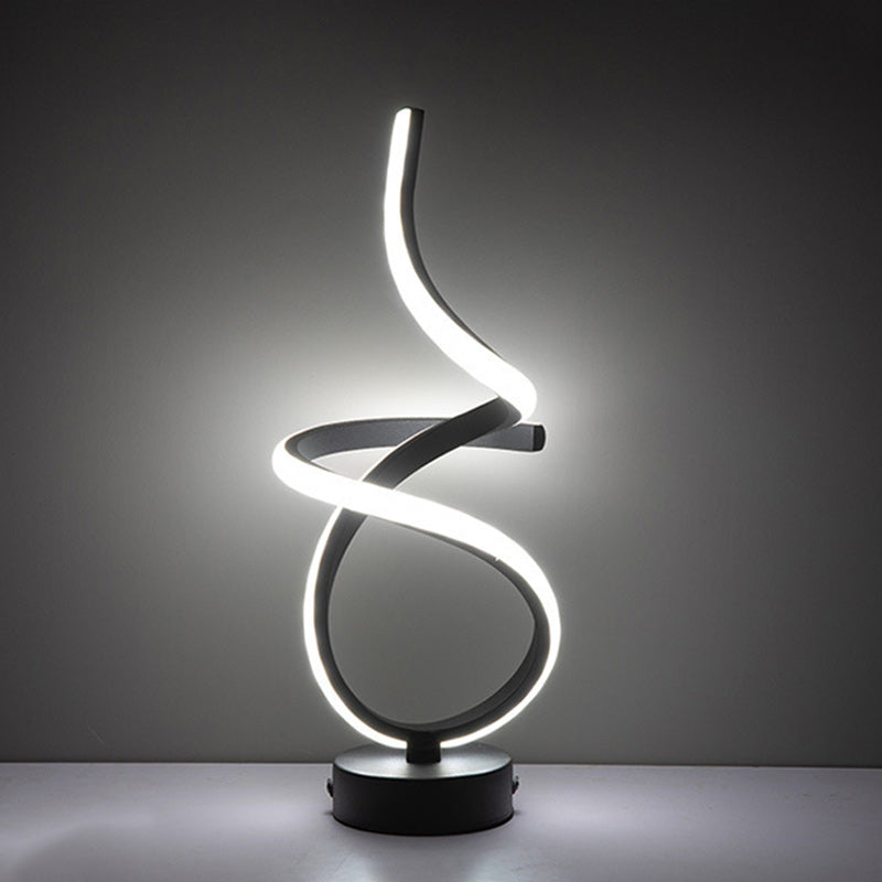 Irregular Lines Aluminum Silicone Table Lamp