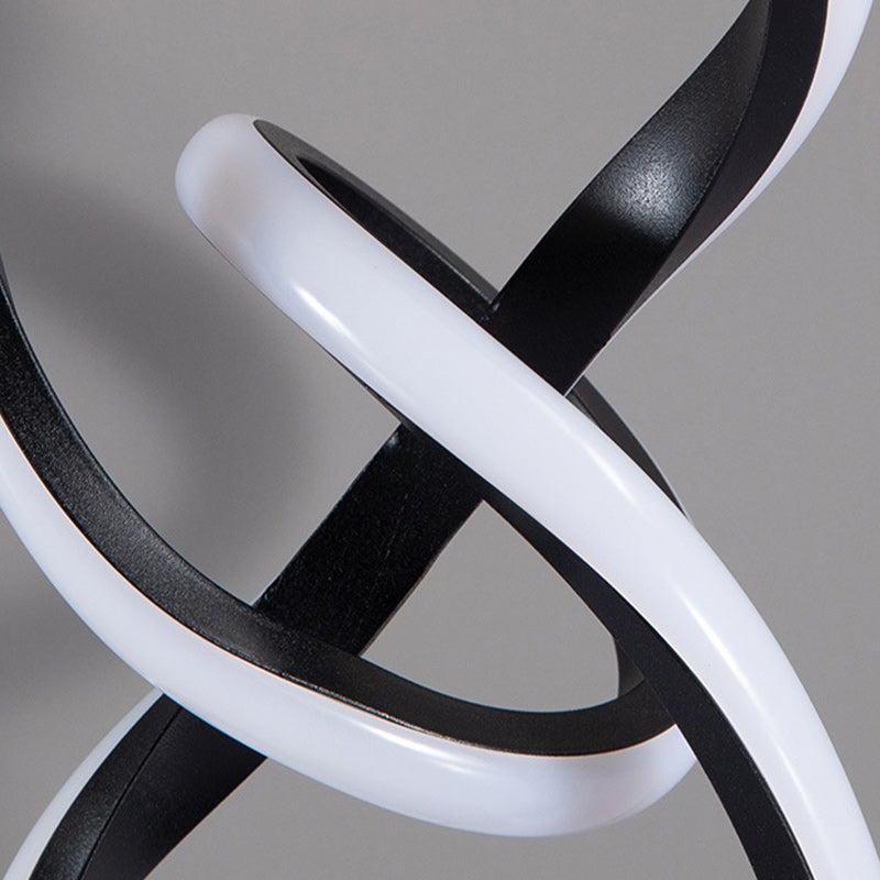 Irregular Lines Aluminum Silicone Table Lamp