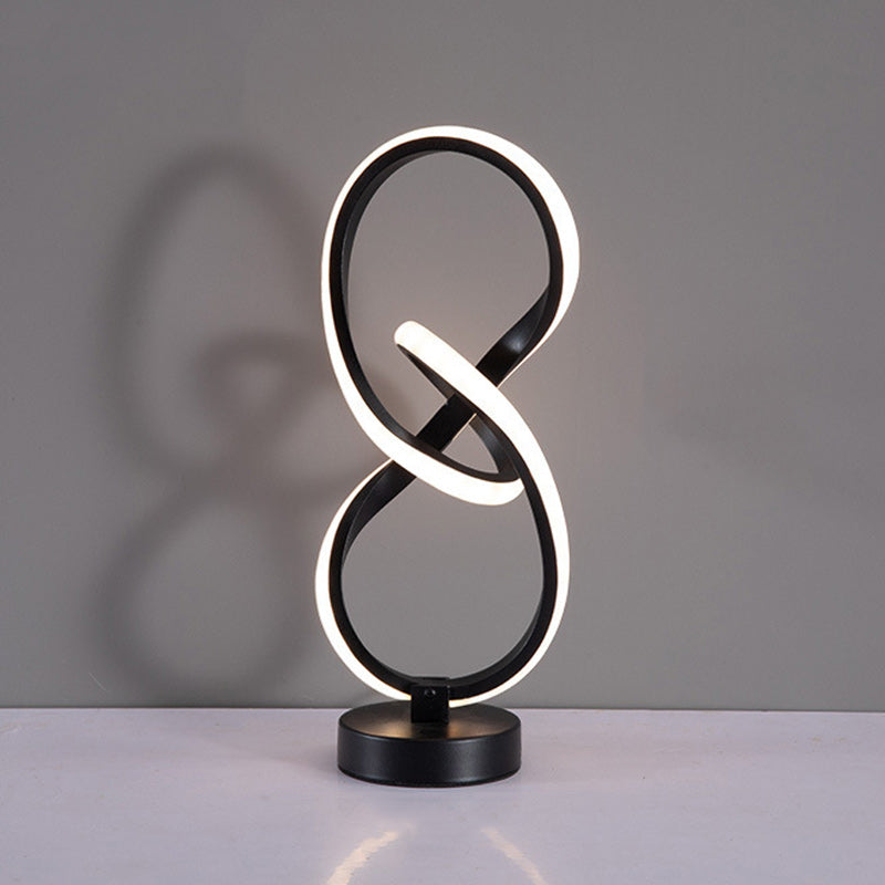 Irregular Lines Aluminum Silicone Table Lamp