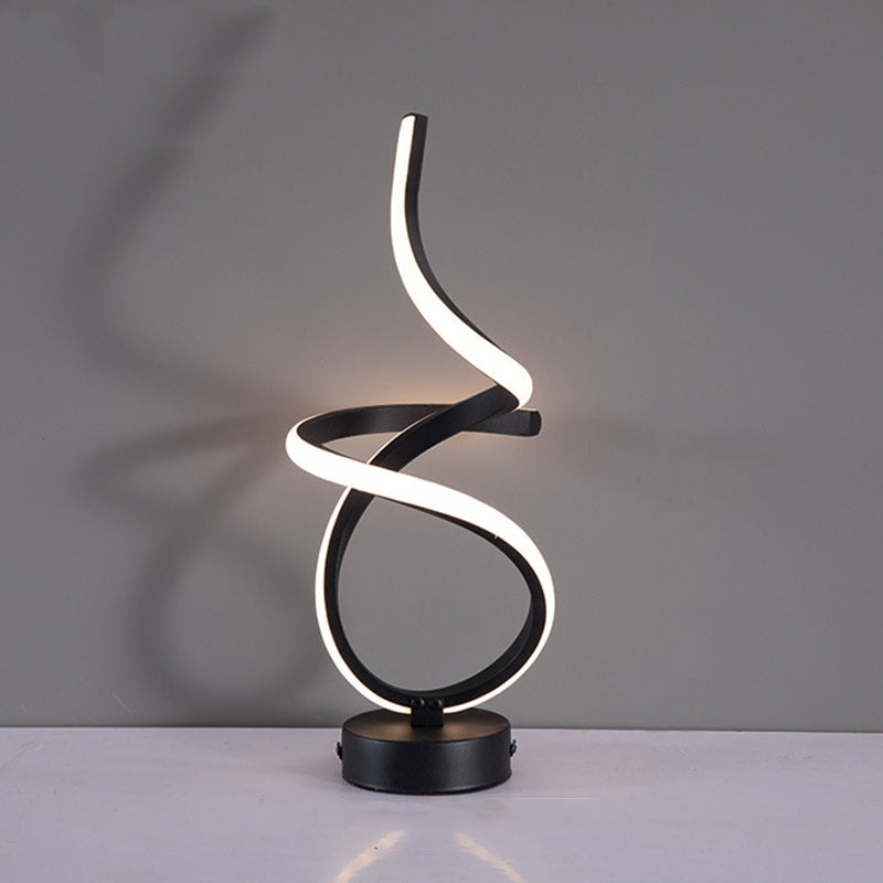Irregular Lines Aluminum Silicone Table Lamp