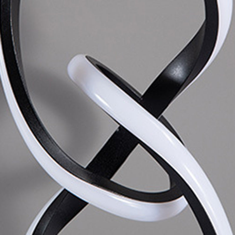 Irregular Lines Aluminum Silicone Table Lamp