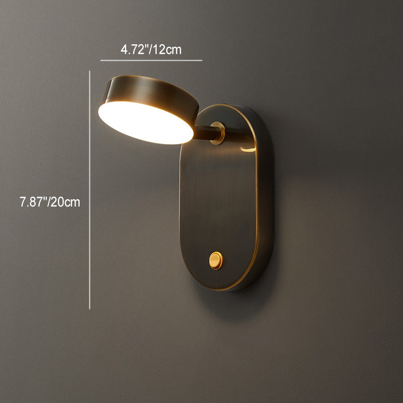 Rotatable Oval Cylinder Full Wall Lamp