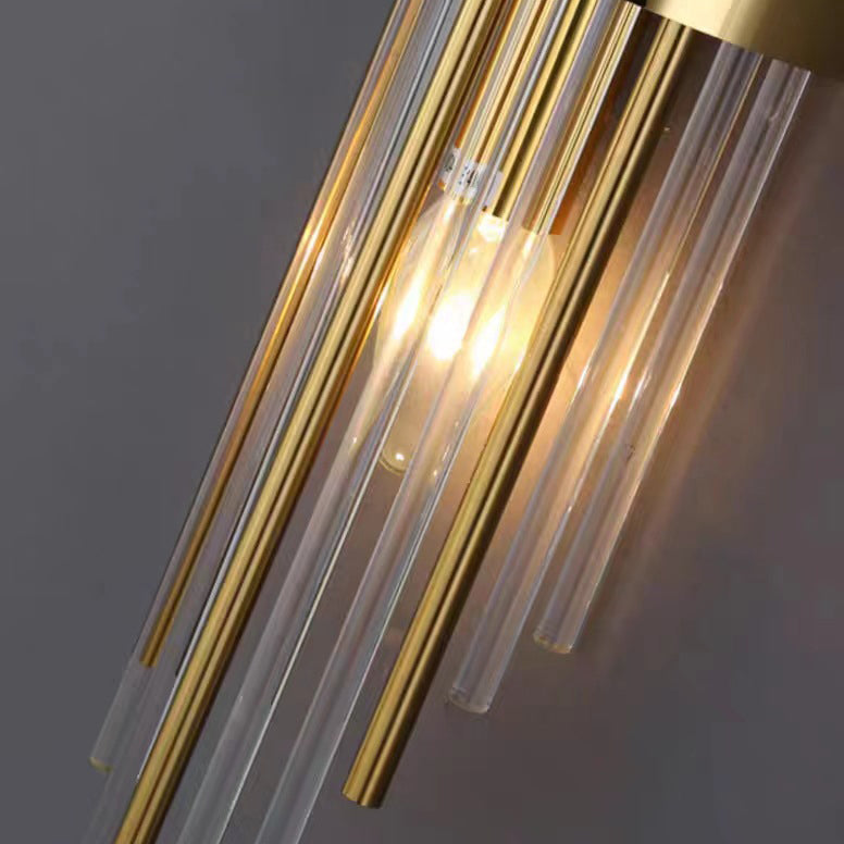 Round Tube Long Stainless 2-Light Wall Lamp