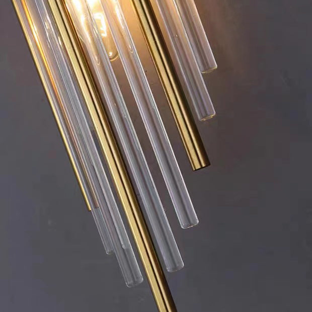 Round Tube Long Stainless 2-Light Wall Lamp