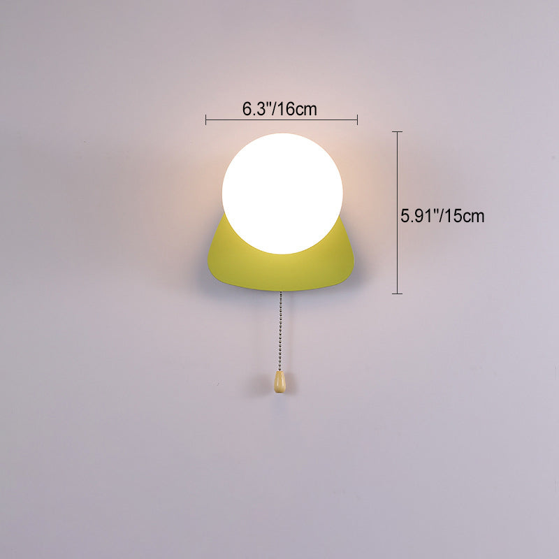 Round Square Triangle Orb Wall Lamp