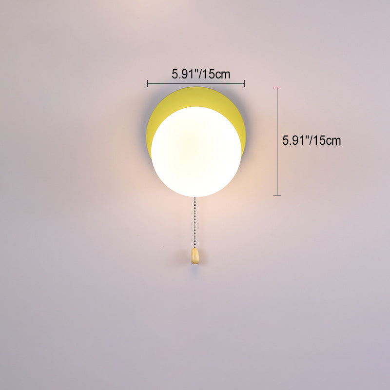 Round Square Triangle Orb Wall Lamp