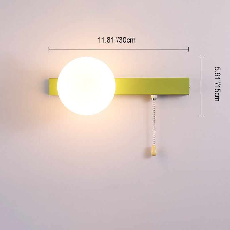 Round Square Triangle Orb Wall Lamp