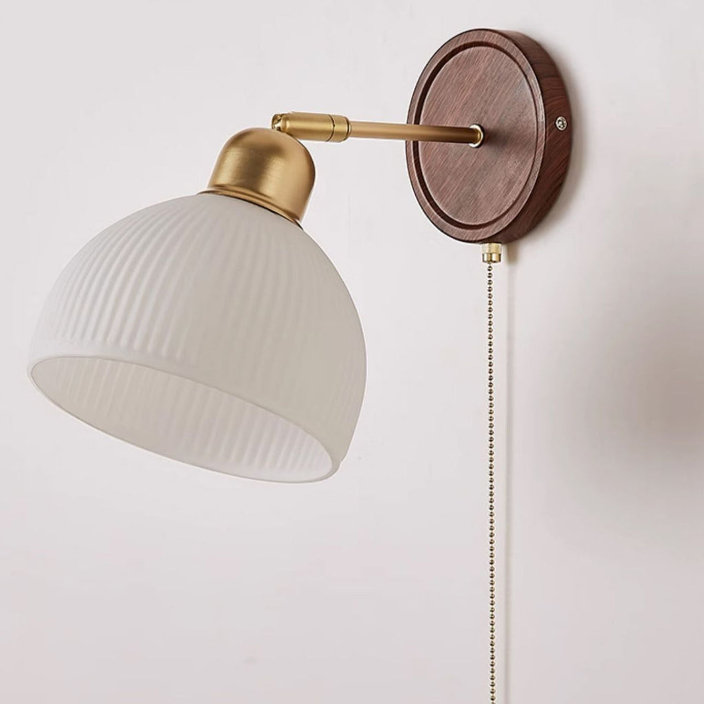 Dome Half Round Iron Wall Lamp