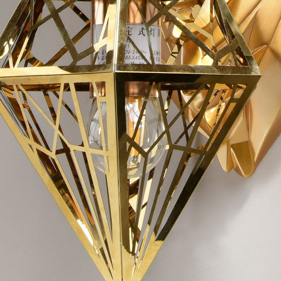 Deer Head Diamond Resin Wall Lamp