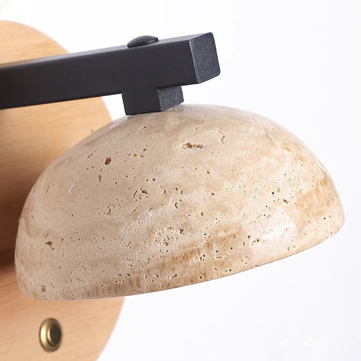 Half Round Dome Yellow Wall Lamp