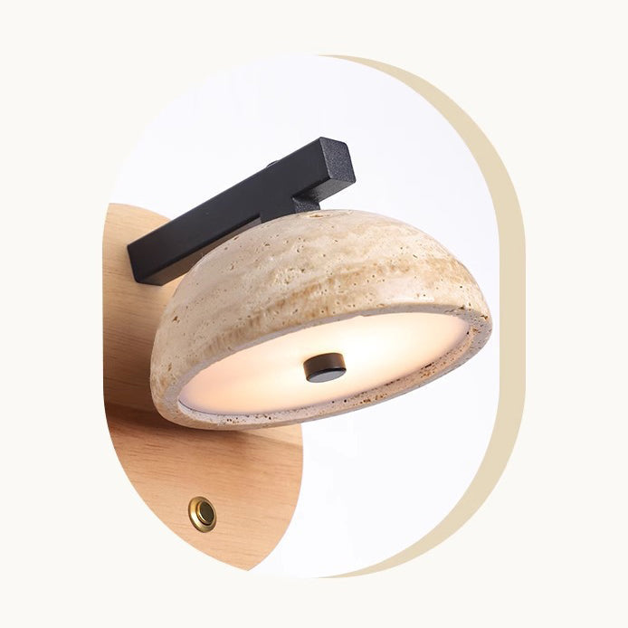 Half Round Dome Yellow Wall Lamp