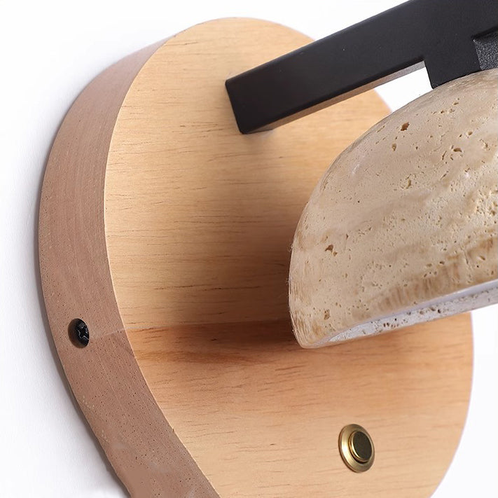 Half Round Dome Yellow Wall Lamp