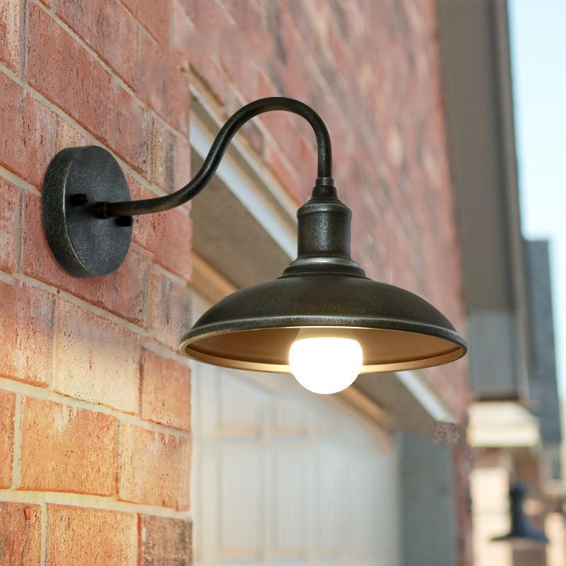Round Pot Lid Shape Outdoor Light