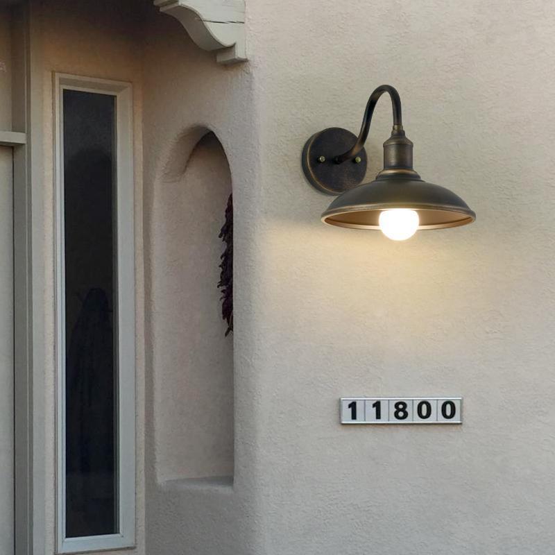 Round Pot Lid Shape Outdoor Light